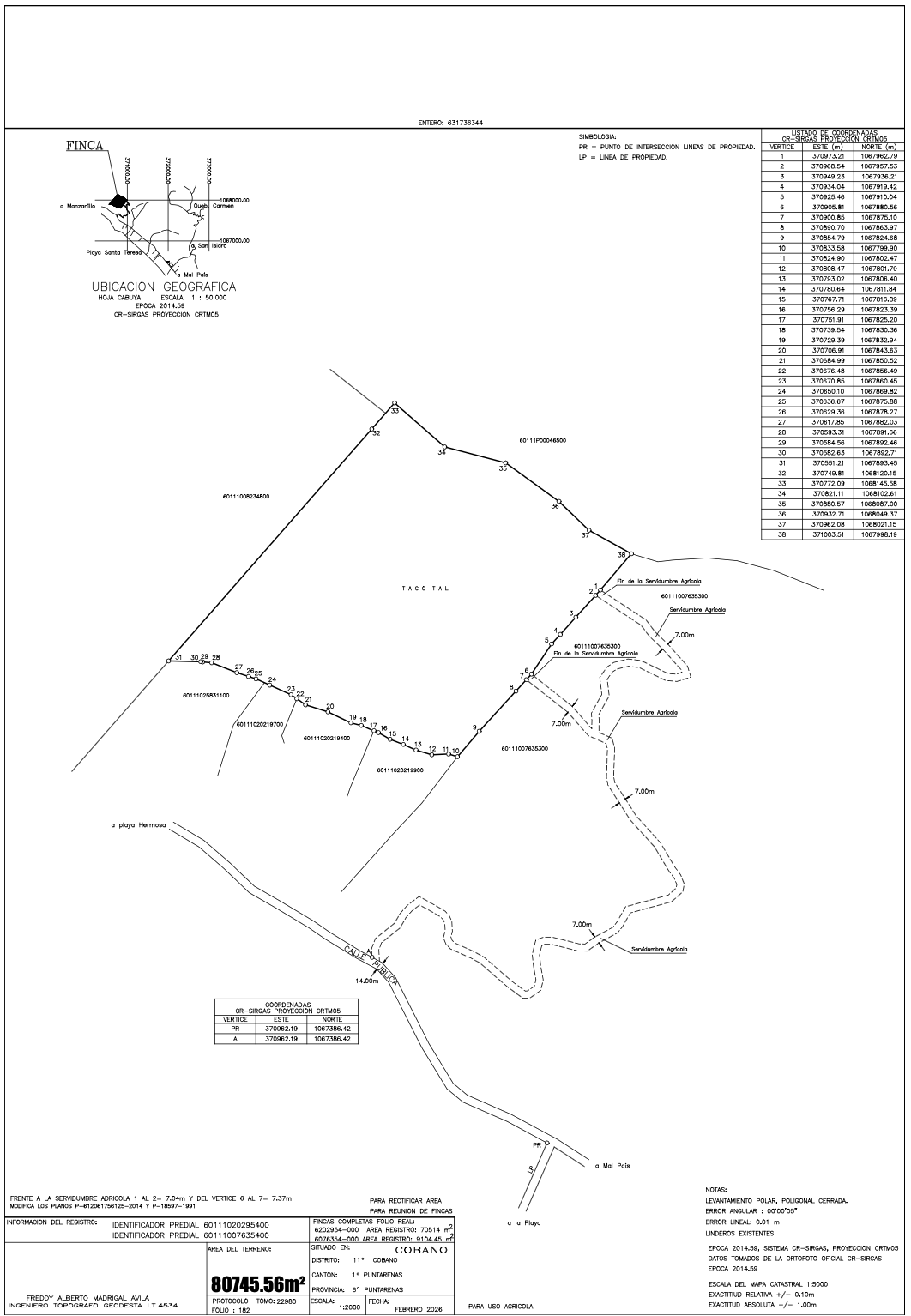 Survey plan — The View
